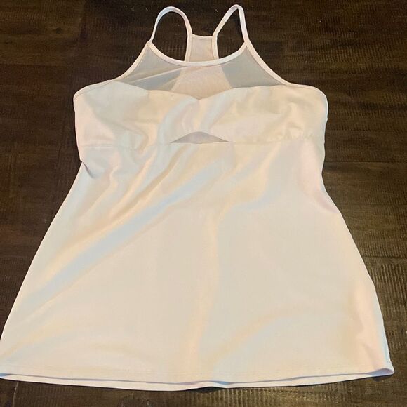 Fabletics Work Out Tank Top Cream - Picture 1 of 5